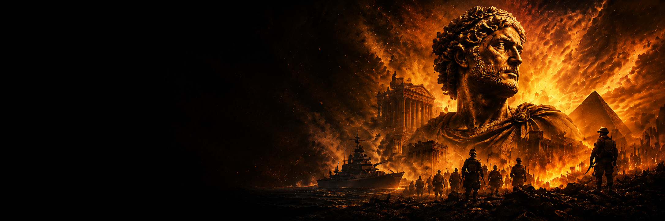 Banner History in Flames